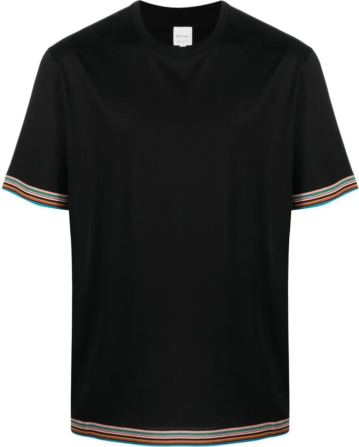 stripe-detail short-sleeve T-shirt