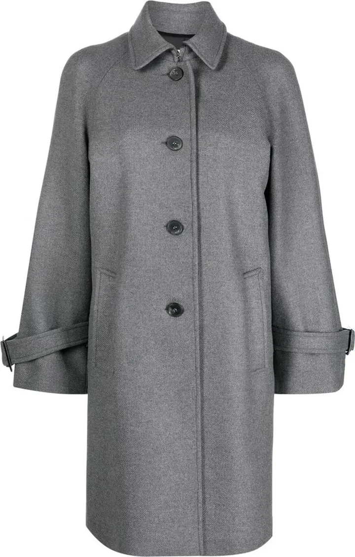Single-Breasted Virgin-Wool Coat