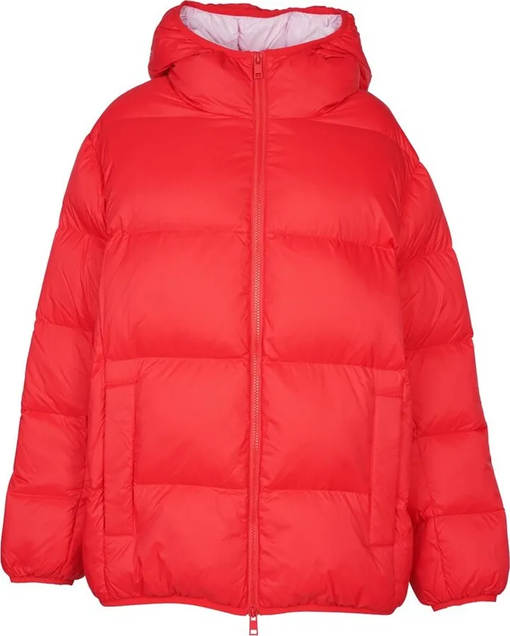 MSGM Zip-Up Hooded Puffer Jacket