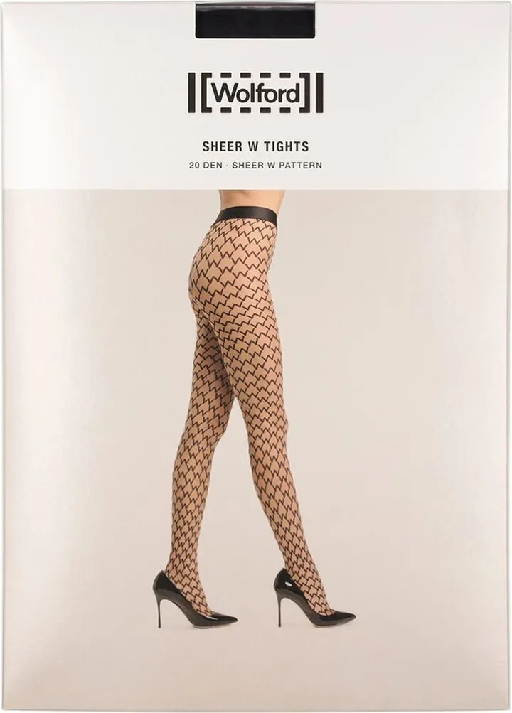 Sheer W stretch tights