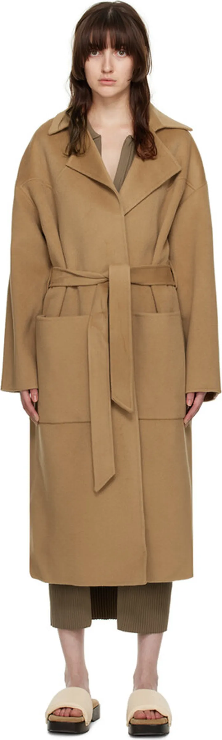 Nanushka Beige Alamo Coat