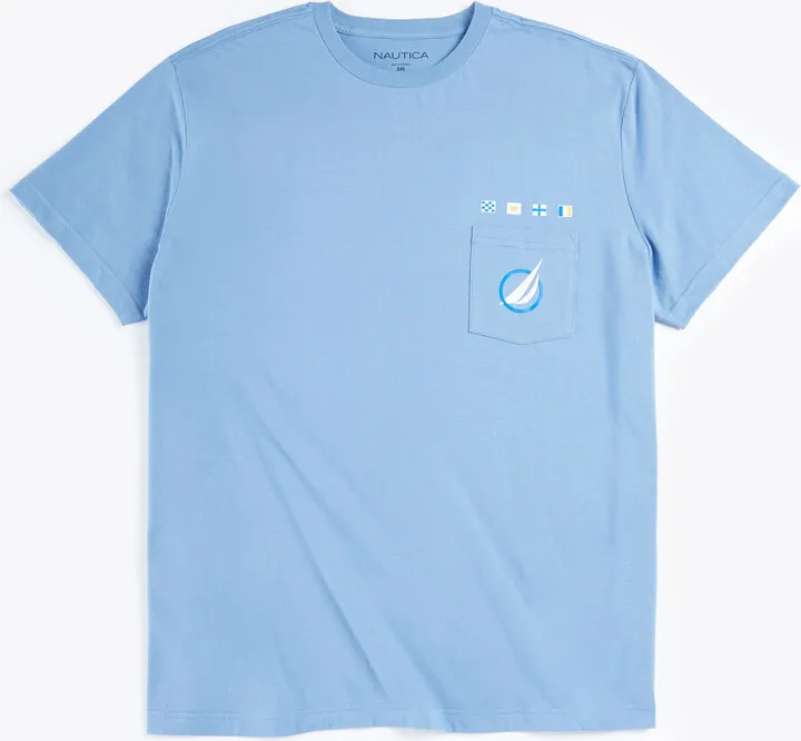 Sustainably Crafted Wave Pocket T-Shirt