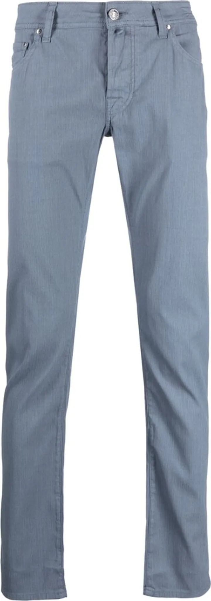 Mid-Rise Straight-Leg Trousers
