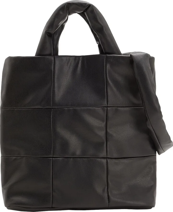 Quilted Shoulder Bag Handbag Black