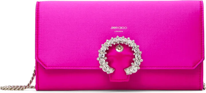 Jimmy Choo Pink Curb Chain Bag