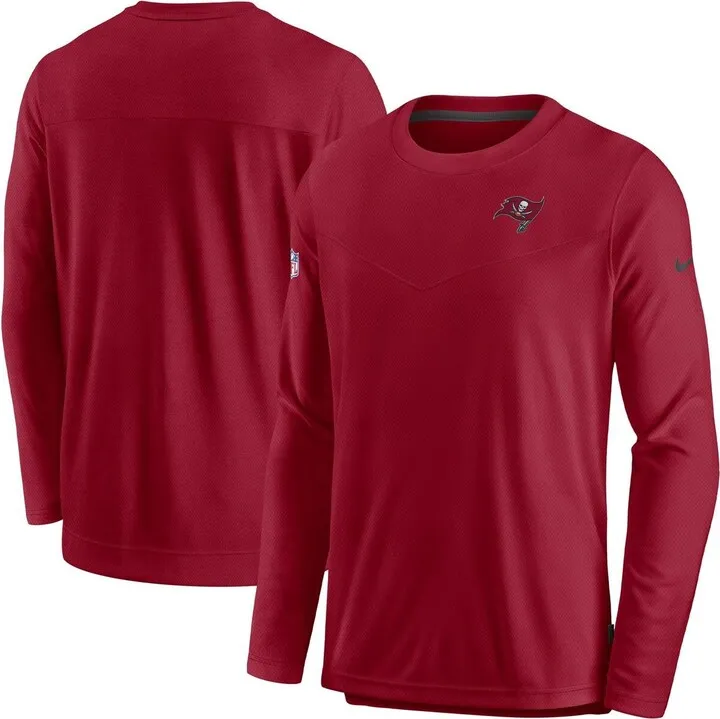 Men's Nike Red Tampa Bay Buccaneers Sideline Lockup Performance Long Sleeve T-shirt