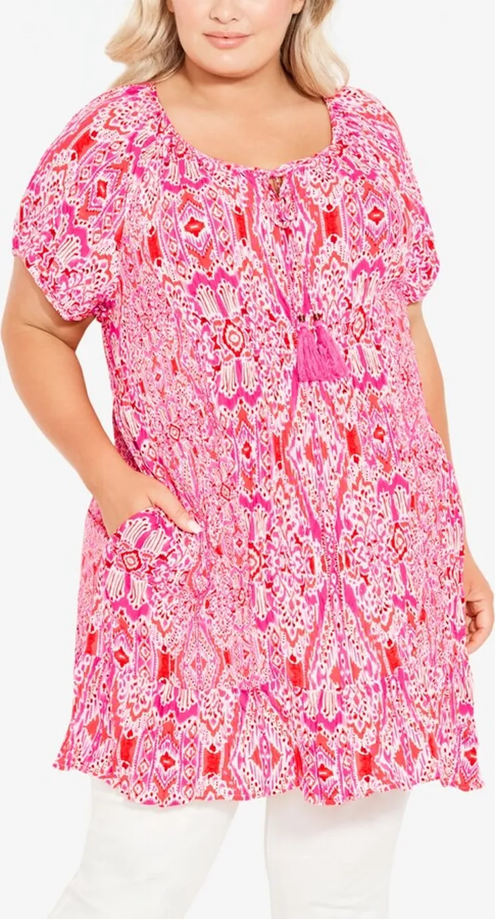Avenue Plus Size Avalon Crush Tunic