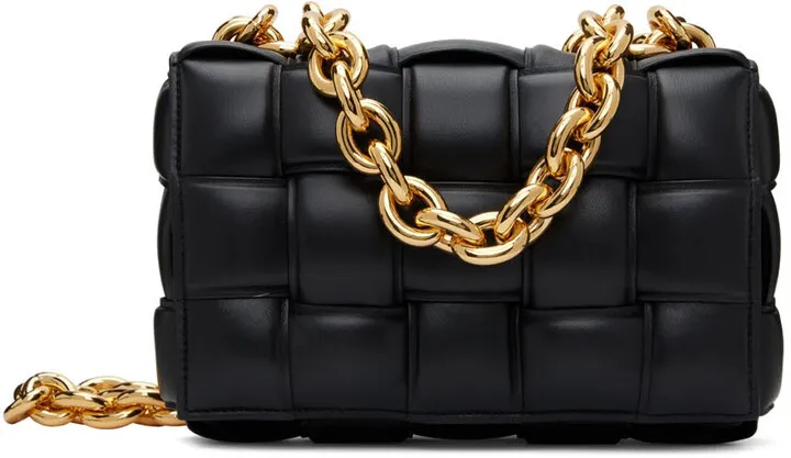 Bottega Veneta Black Padded Chain Cassette Bag