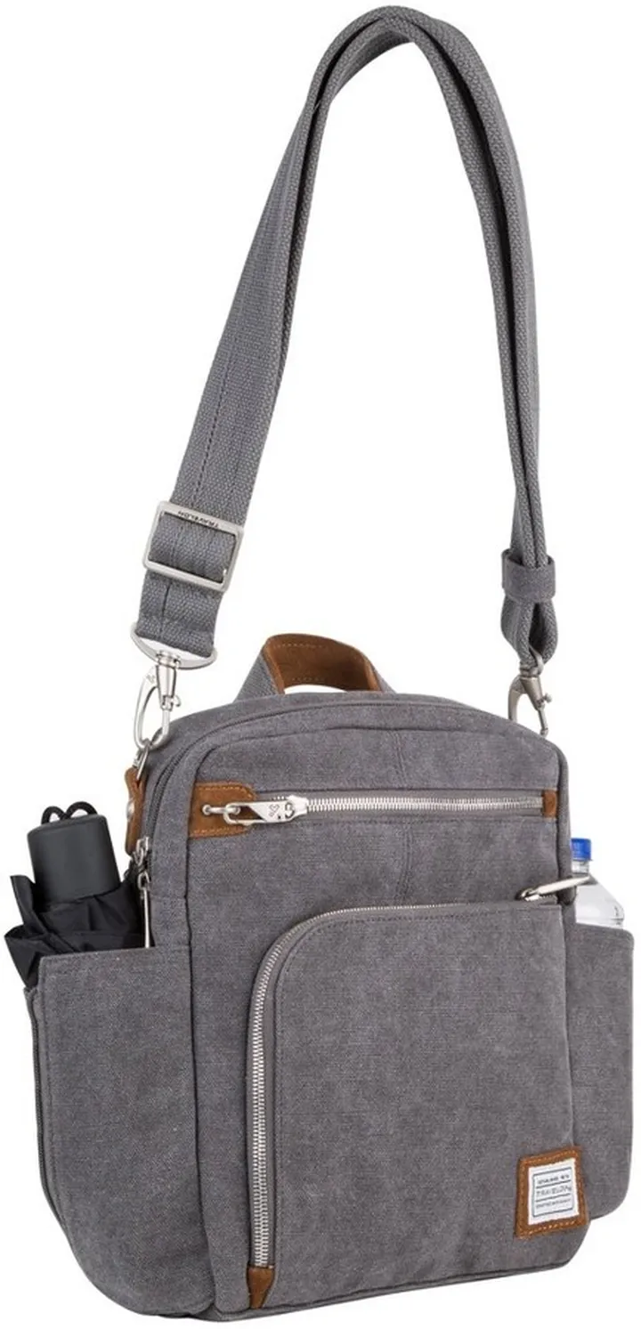 Travelon RFID Anti-Theft Heritage Tour Bag - Alum Gray