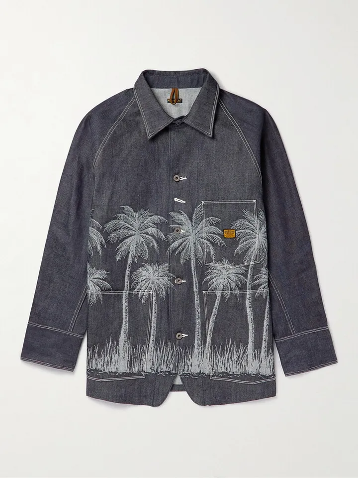 Denim-Jacquard Jacket