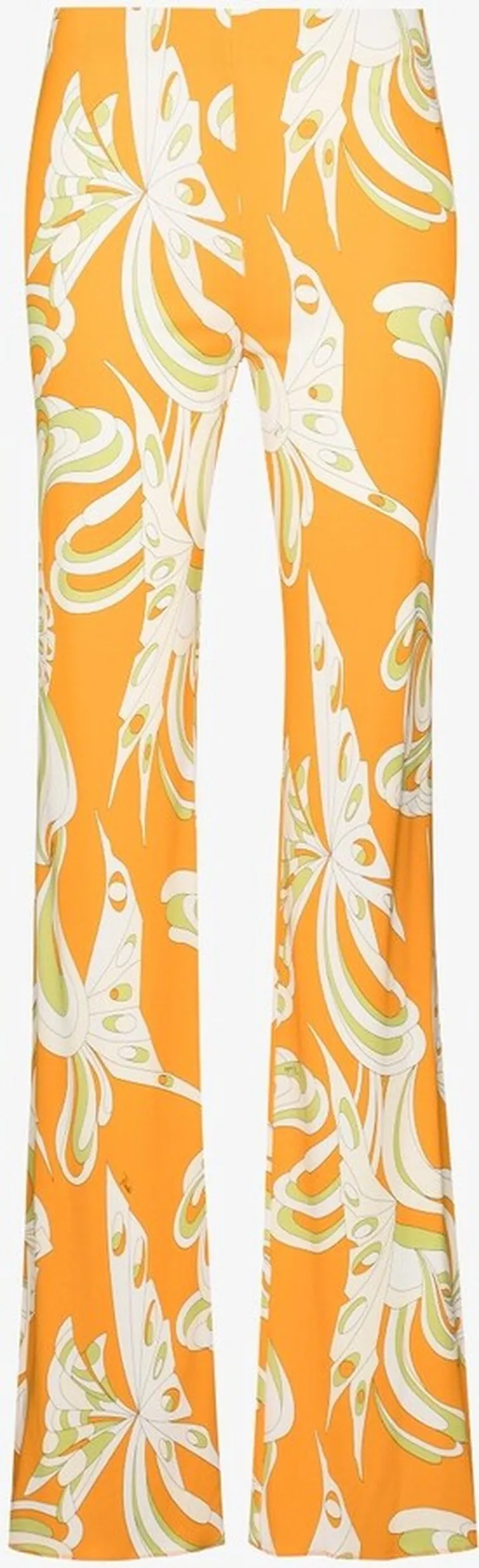 Farfalle Print Straight Leg Trousers