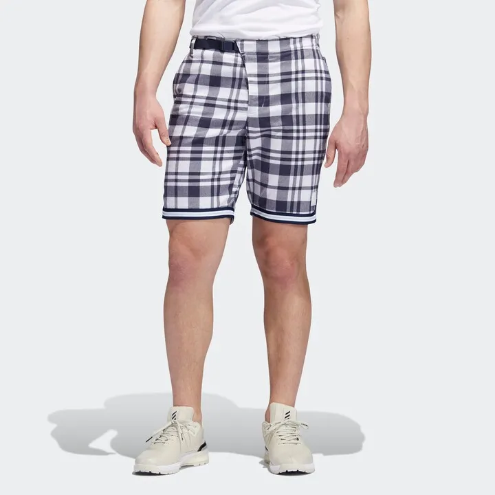 Men's adidas Adicross Plaid 8.5-Inch Shorts