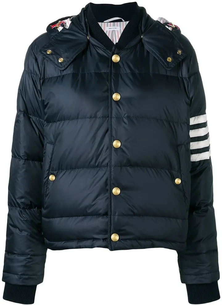 4-bar Matte Nylon Bomber