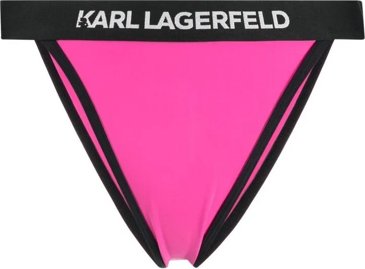 Logo-Waistband Bikini Bottoms