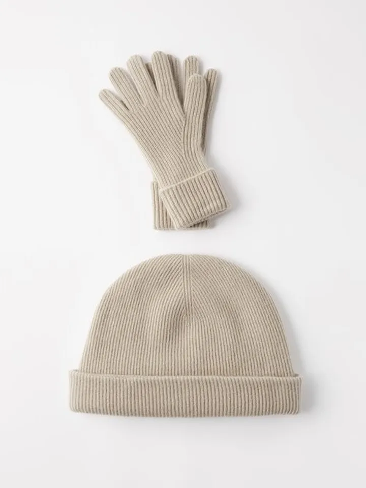 Cashmere Hat And Gloves