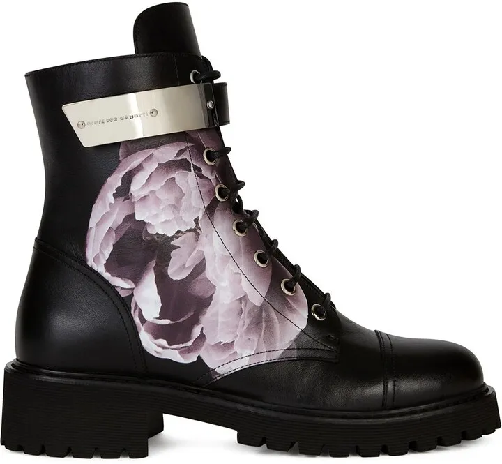 Forever Bloom combat boots