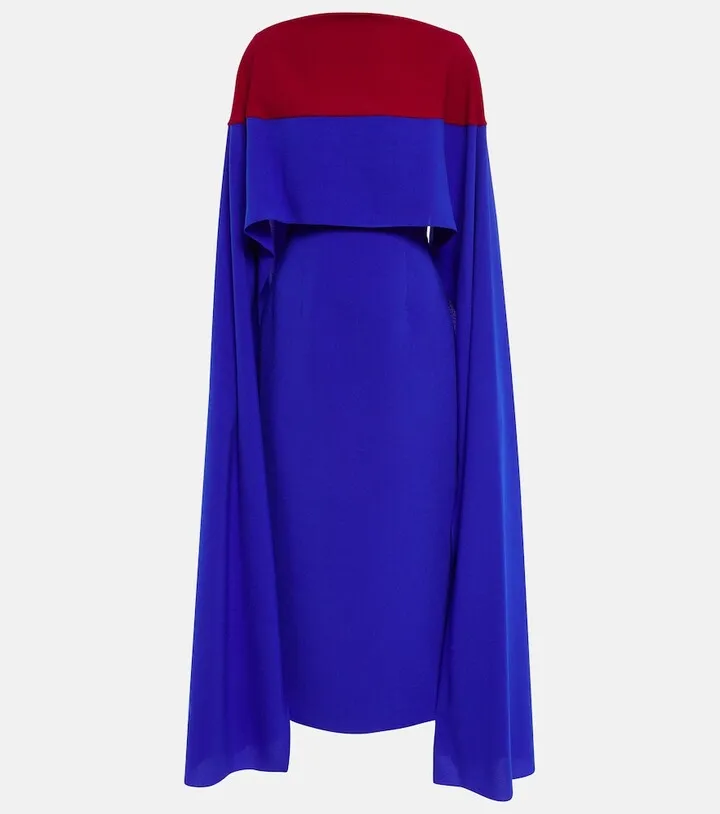 Elina cape midi dress