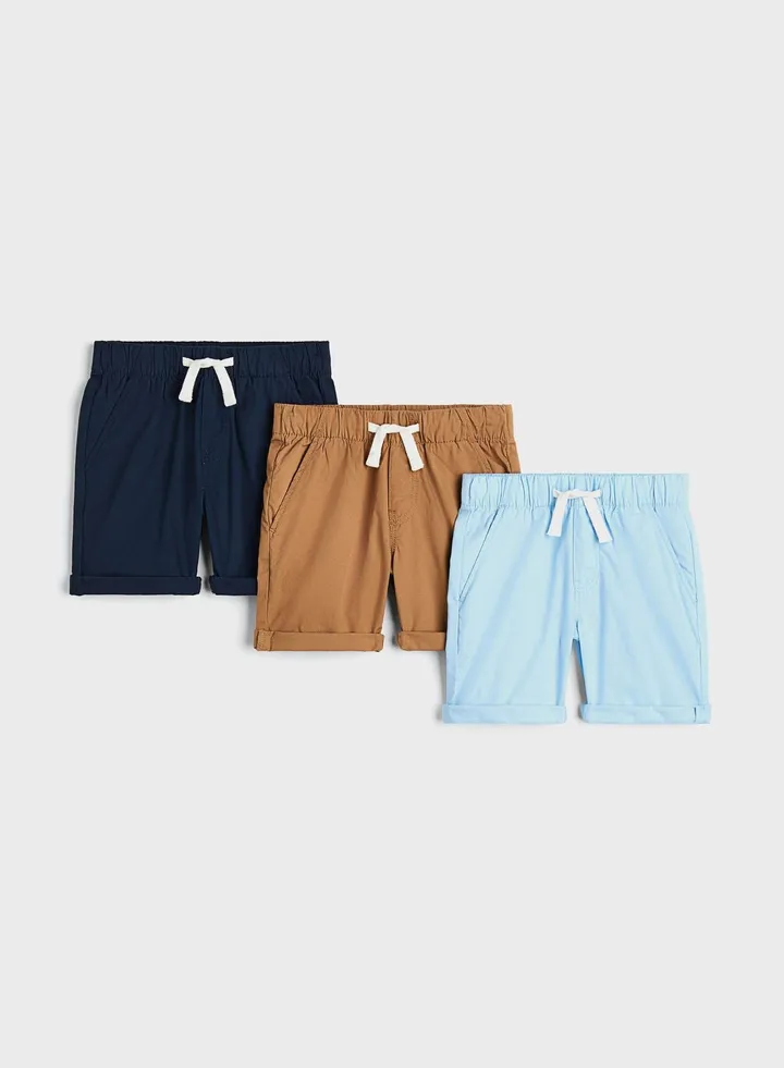 Kids 3 Pack Essential Shorts