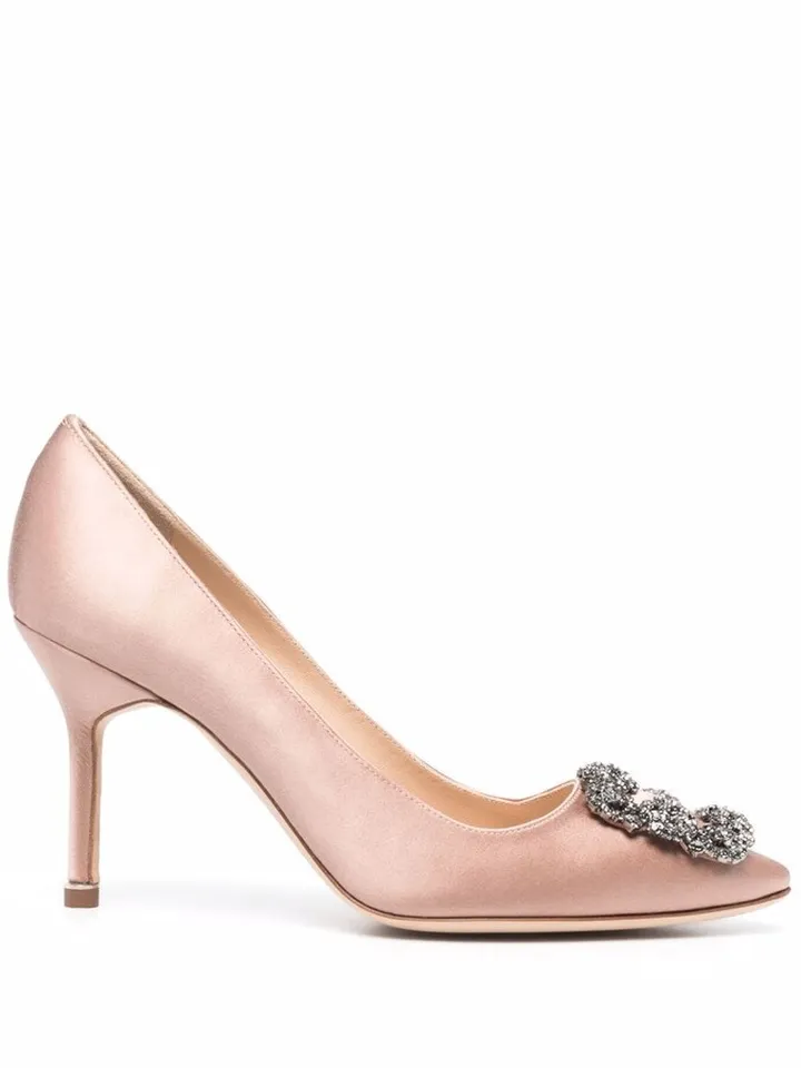 Hangisi 90mm satin pumps