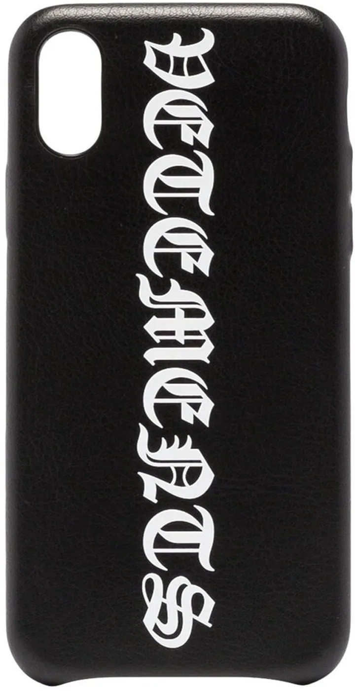 Goth logo-print iPhone XS case