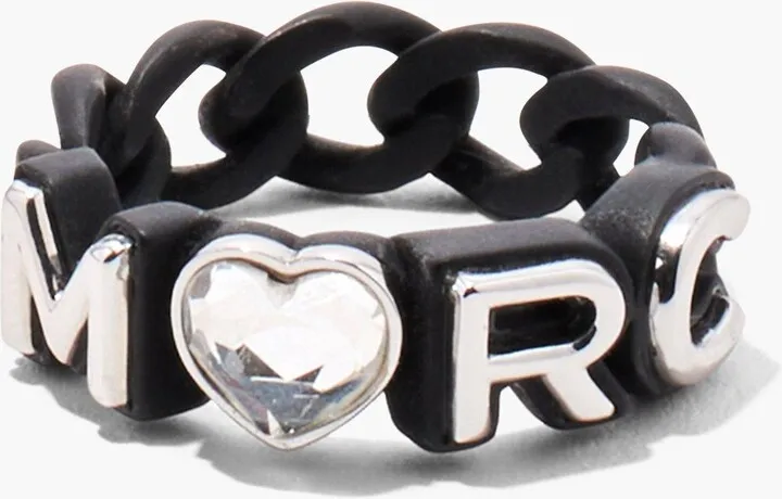 The Charmed Marc Chain Ring - Black Multi