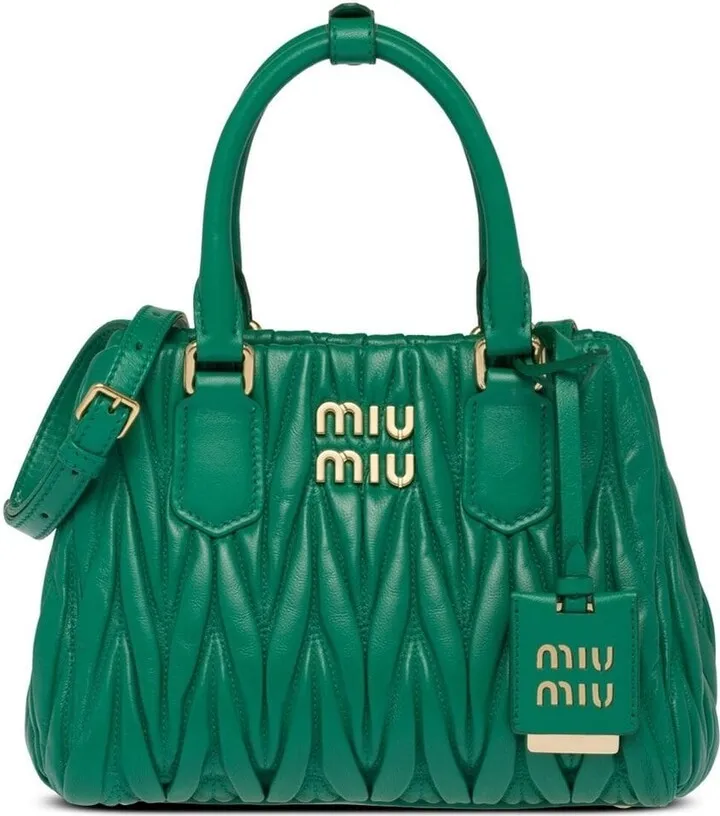 Matelassé nappa leather tote bag
