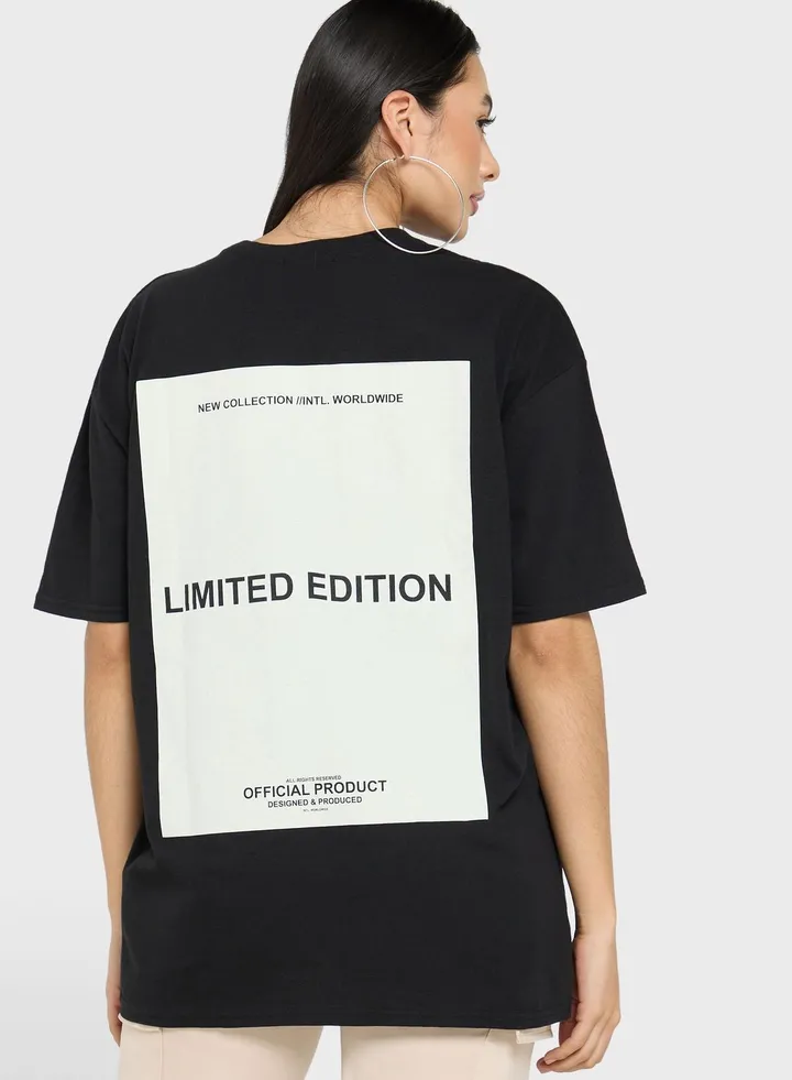 Back Print Knitted T-Shirt