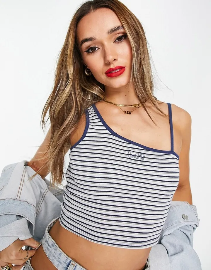 Levi's hoop tank in blue stripe