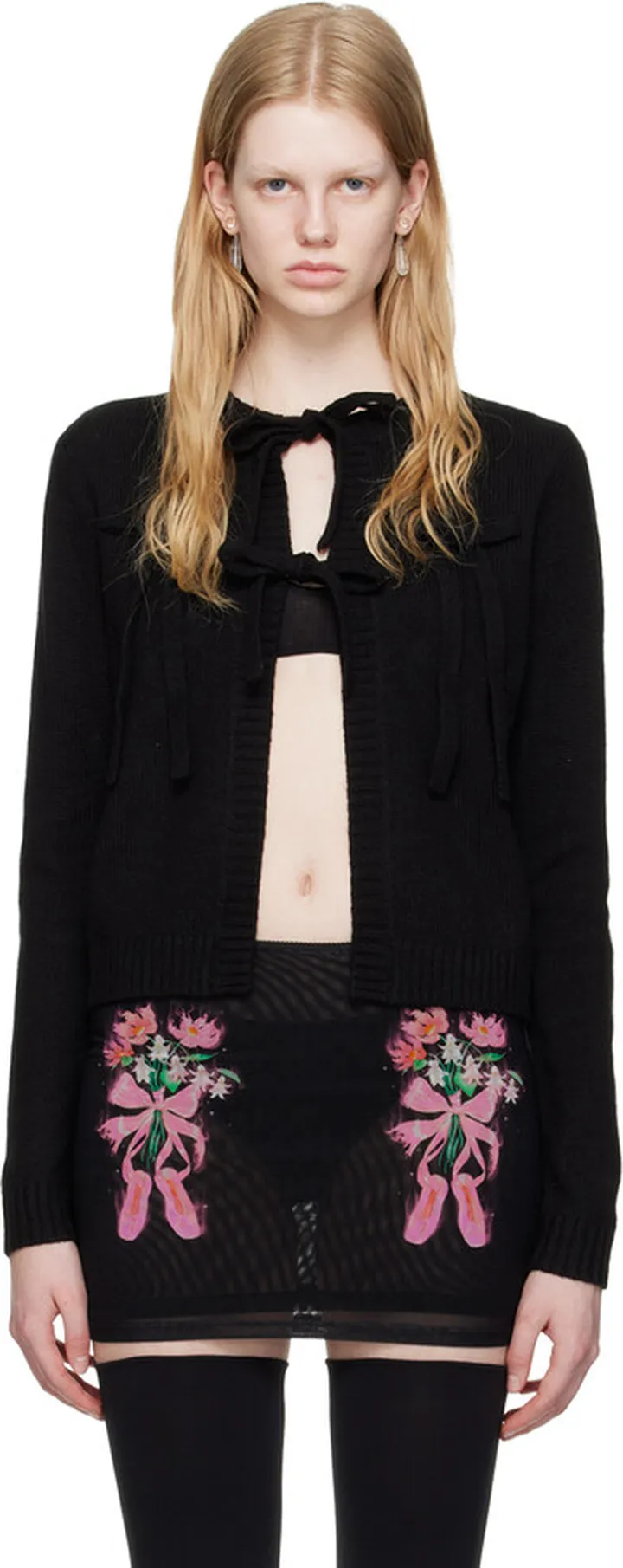 Sandy Liang Black Chapel Cardigan
