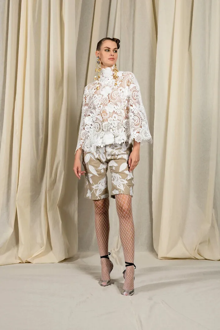 Floral Blouse and Shorts