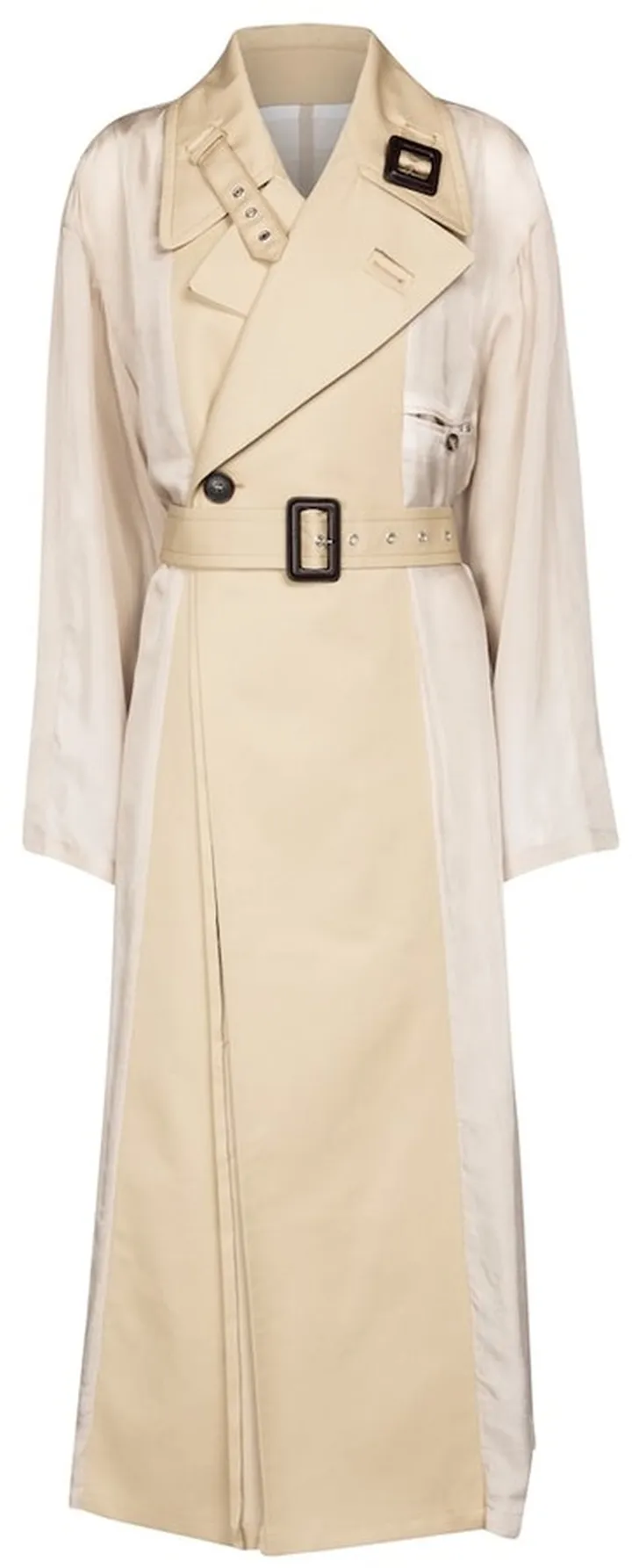 Oversized cotton trench coat