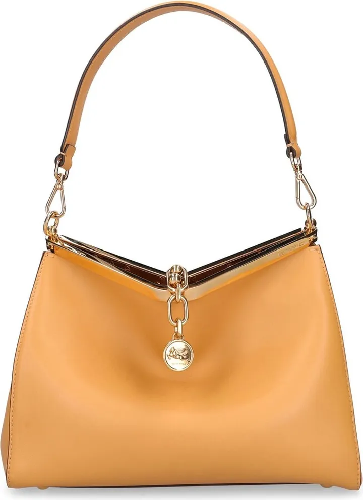 Medium Vela leather shoulder bag