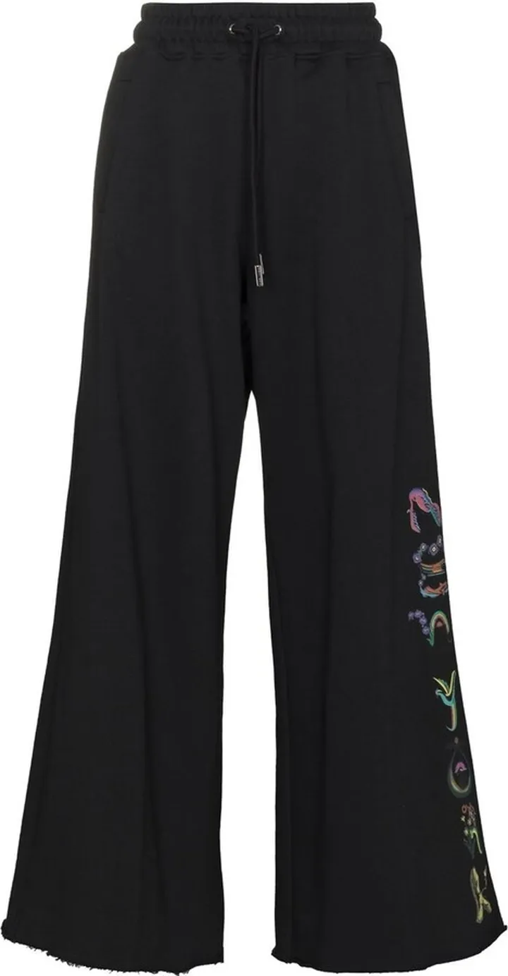 Wide-Leg Track Pants