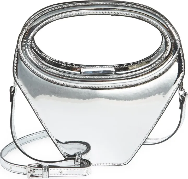 Frankie Triangle Faux Leather Crossbody Bag