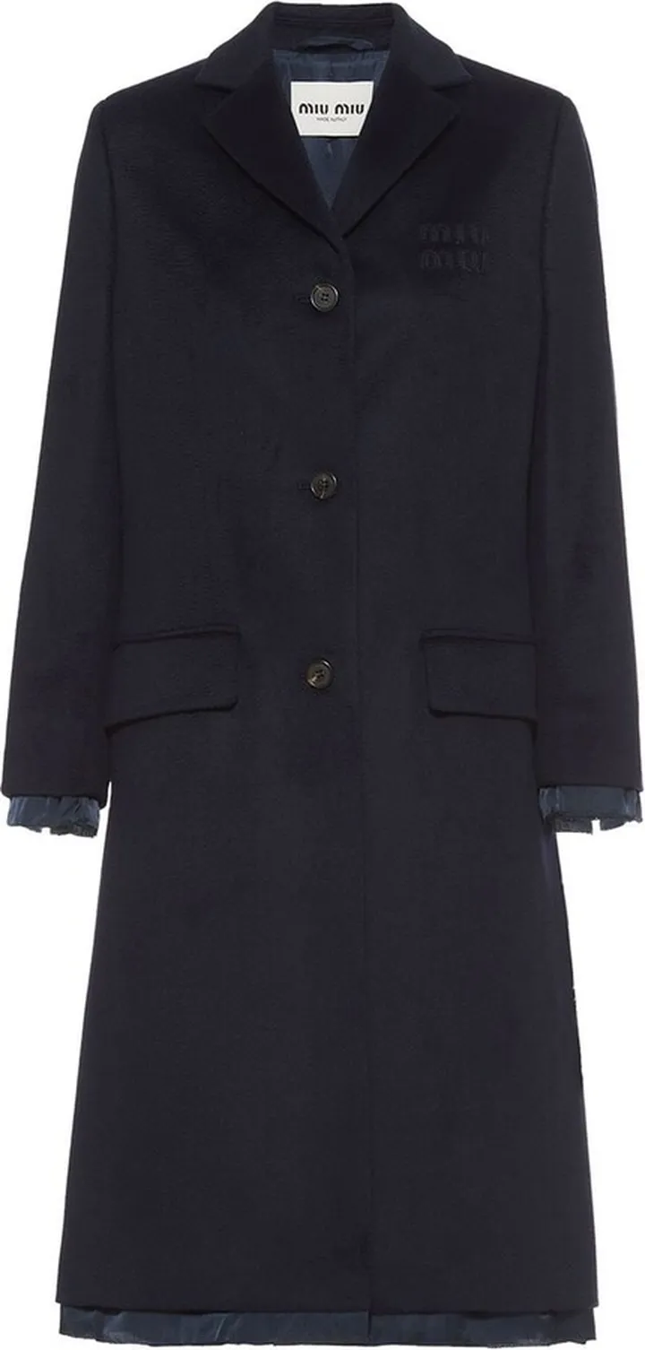 Single-Breasted Velour coat