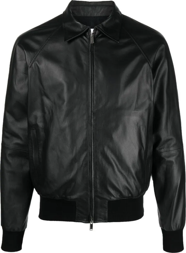 Leather Bomber Jacket