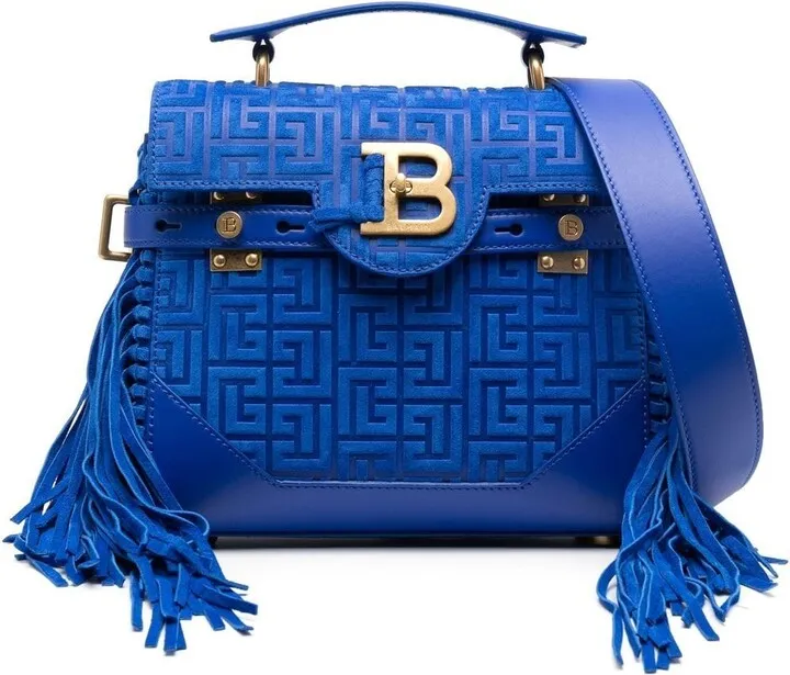 BBuzz fringe-trimmed suede bag
