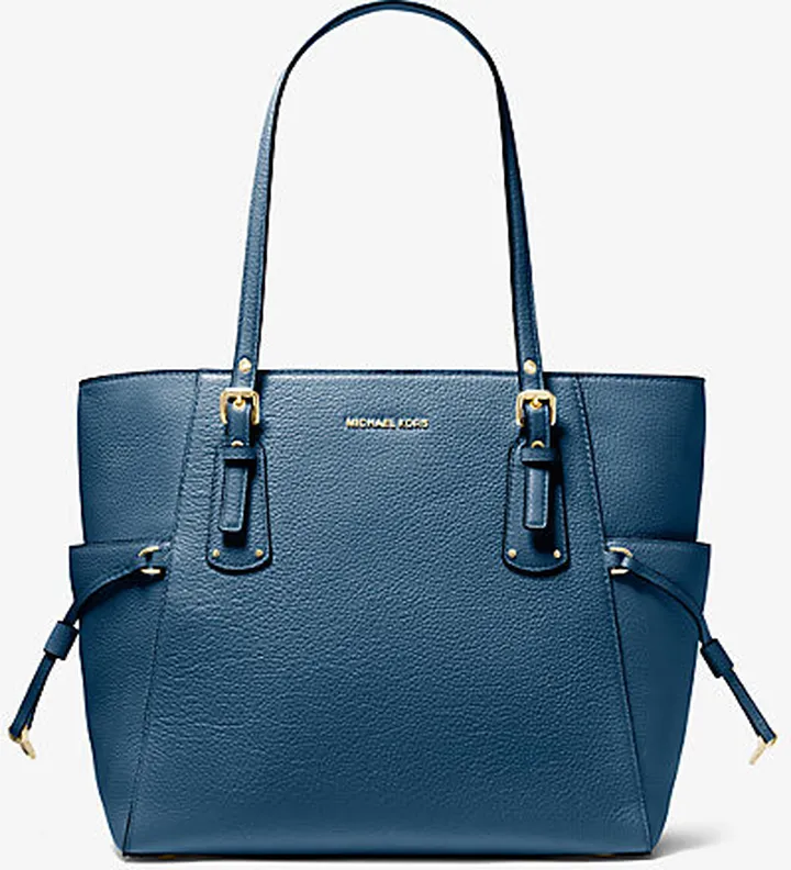 Voyager Small Pebbled Leather Tote Bag