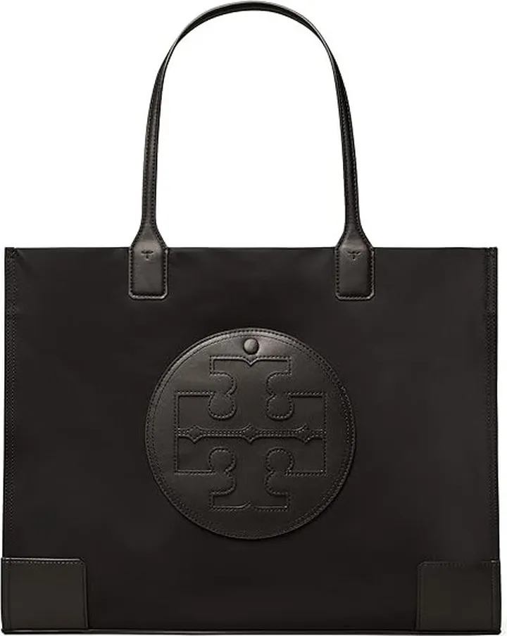 Tory Burch Ella Tote (Black) Handbags