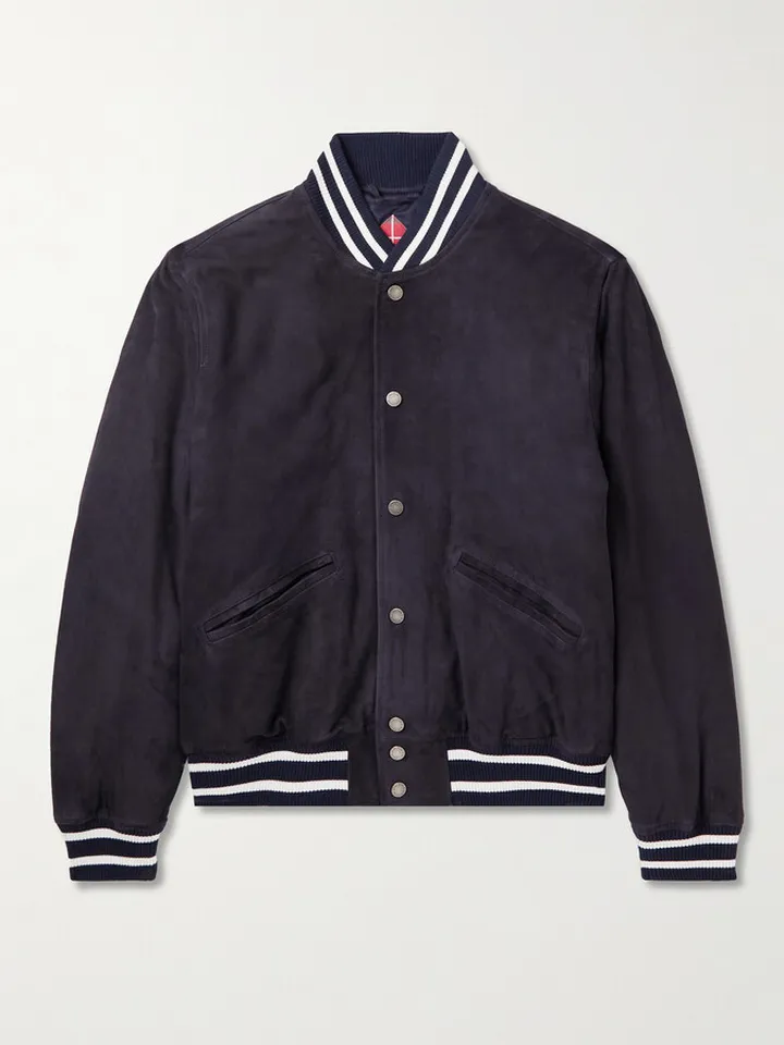 Suede Bomber Jacket