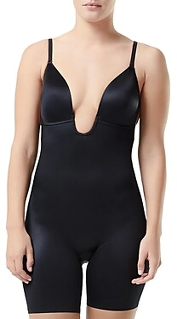 Spanx Suit Your Fancy Plunge Low-Back Mid-Thigh Bodysuit