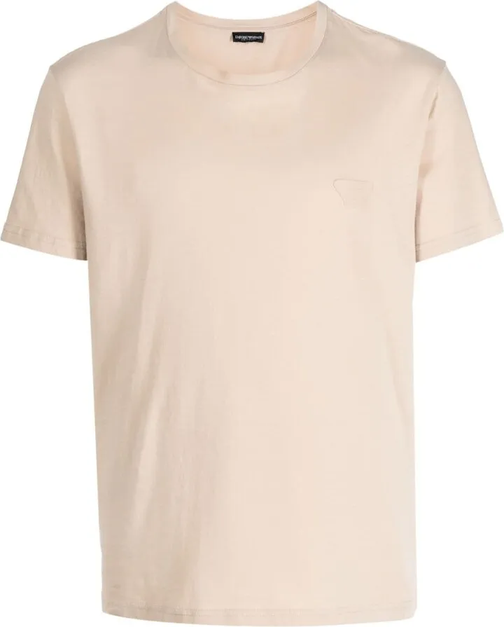 logo-patch cotton T-shirt