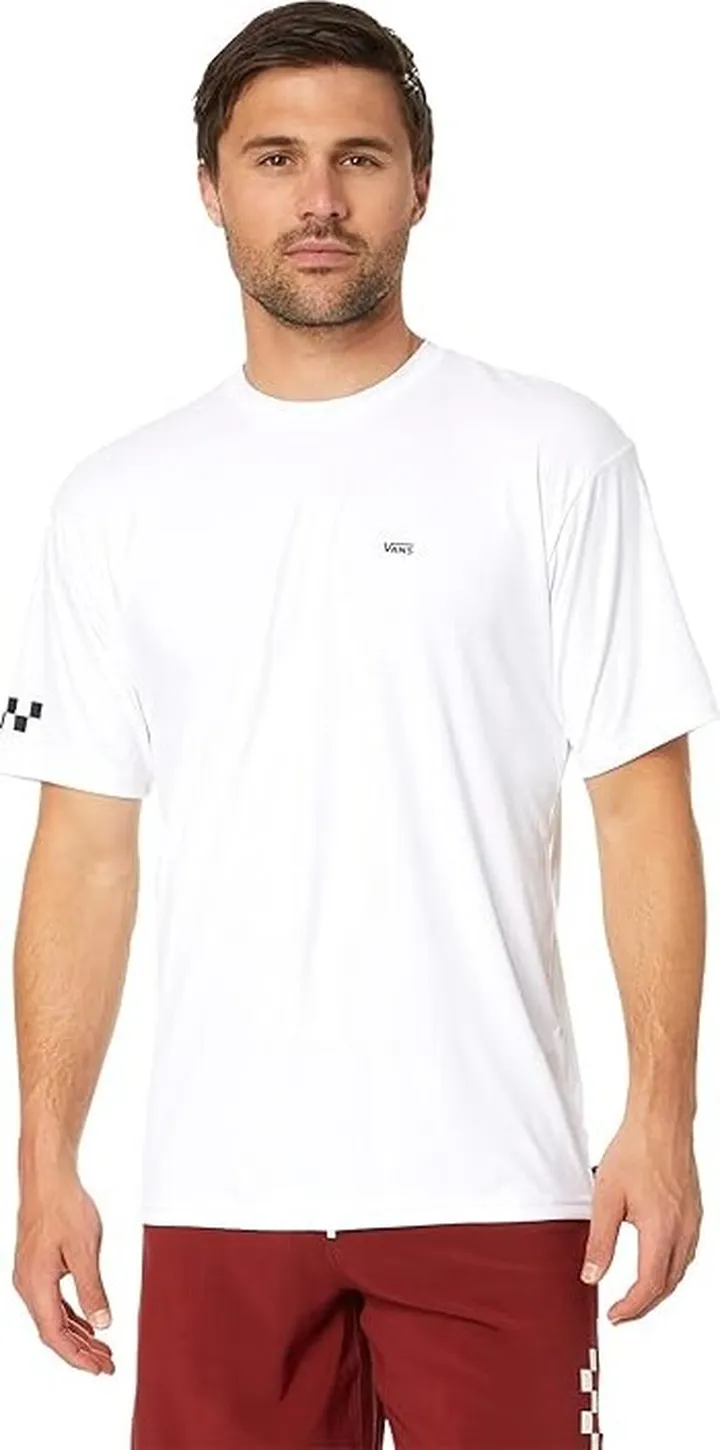 Vans Short Sleeve Surf Tee (White) Men's Swimwear