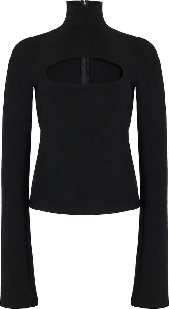 Women's Cutout Turtleneck Top