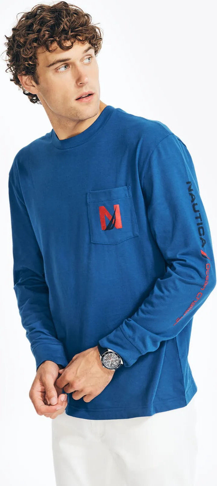 Big & Tall Sustainably Crafted Graphic Long-Sleeve T-Shirt