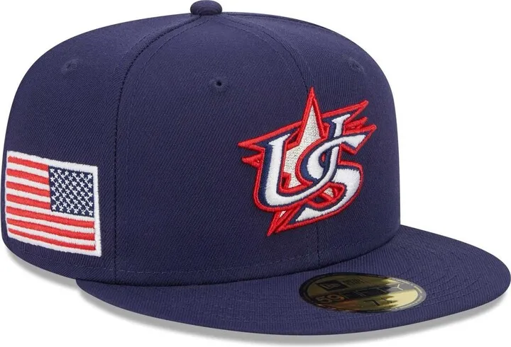 Men's New Era Navy Usa Baseball 2023 World Baseball Classic 59FIFTY Fitted Hat