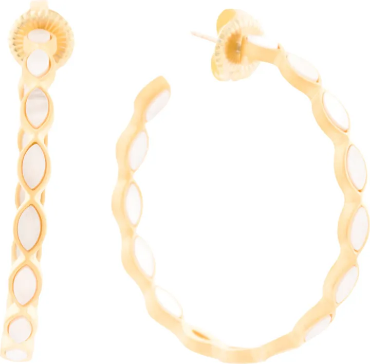 14kt Gold Plated Color Theory Hoop Earrings
