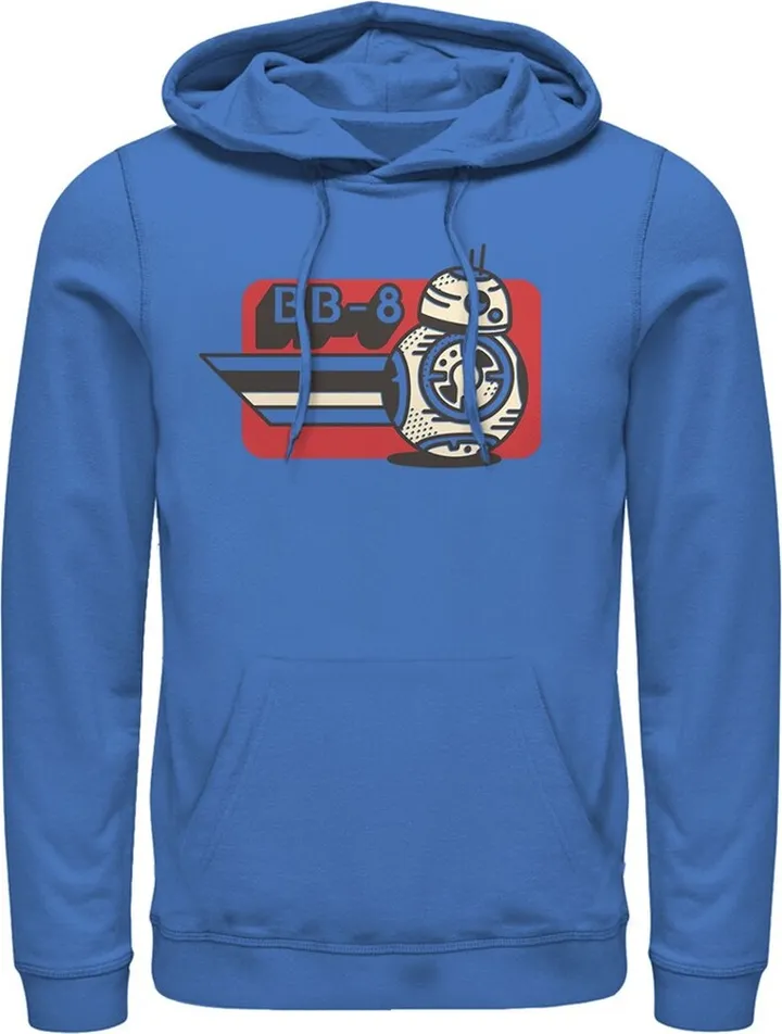 Men's Star Wars: The Rise of Skywalker BB-8 on the Run Pull Over Hoodie - Royal Blue - X Large