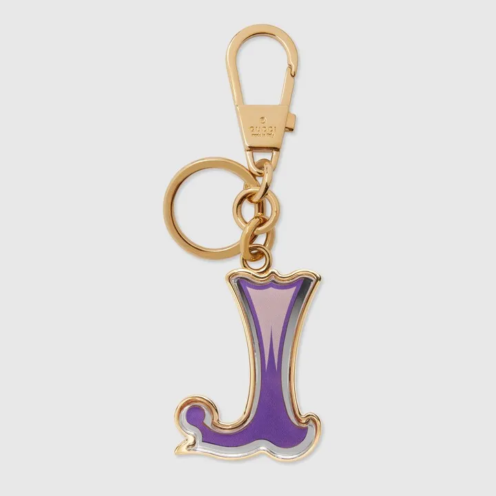 Letter J Plexiglas keychain