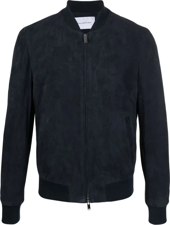 Suede Bomber Jacket